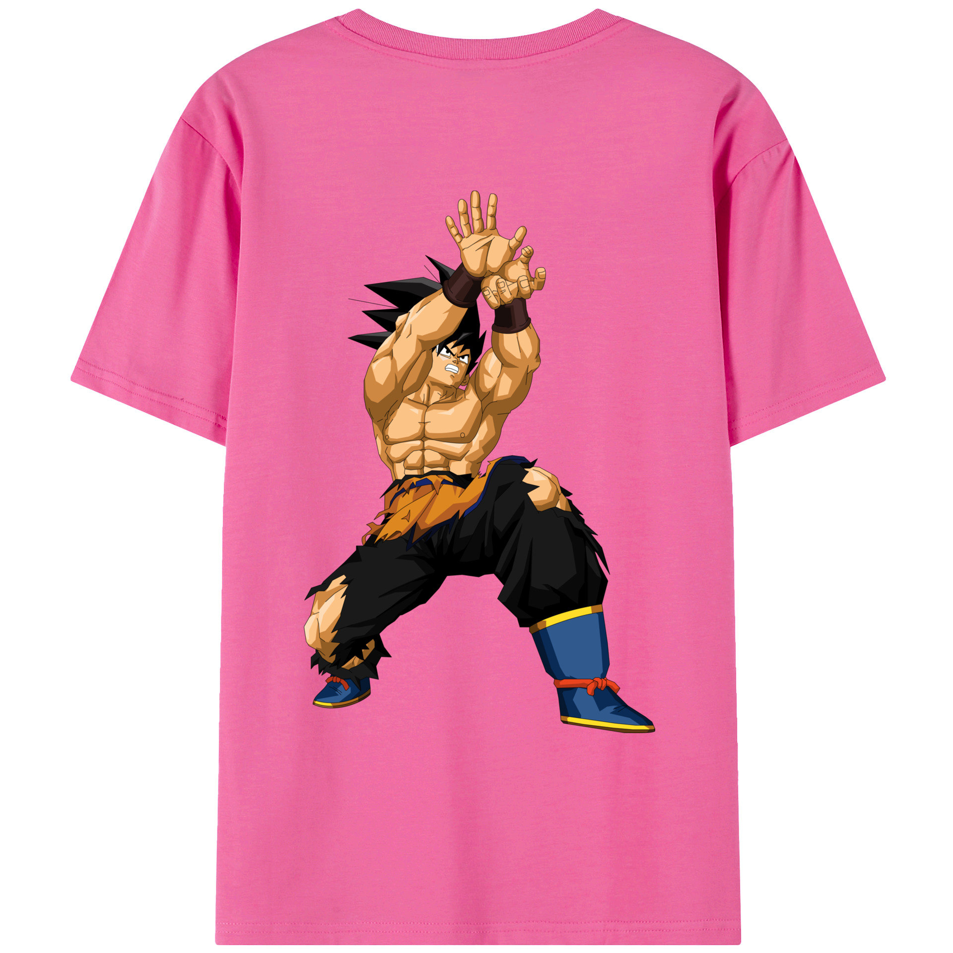 （画像用） ドラゴンボール 孫悟空（そん ごくう）Son Goku カカロット DRAGON BALL Kakarotto レディース半袖Tシャツ(バックプリント)
